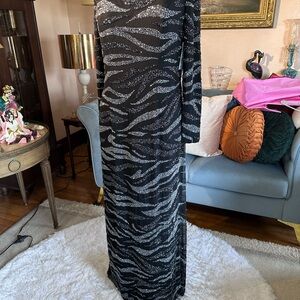 Designers Mon Cheri Vintage Beaded Evening Gown.